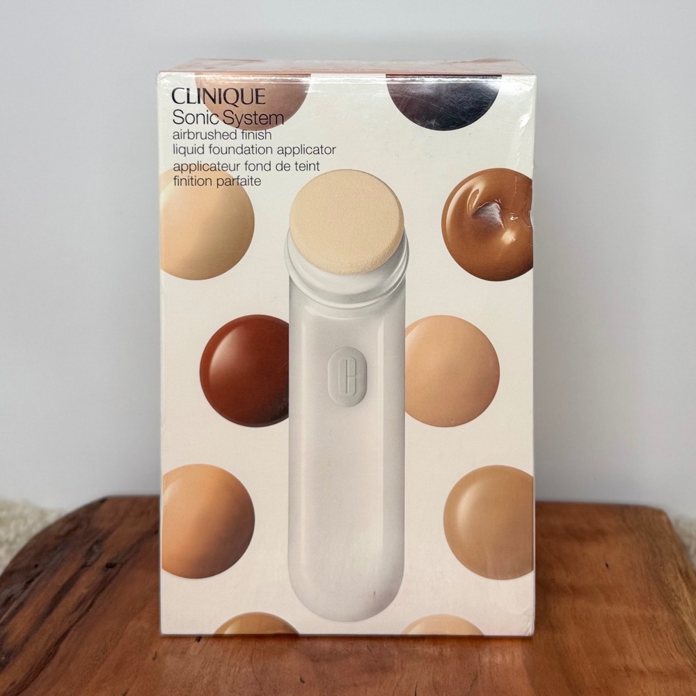 New Clinique Sonic System Airbrushed Finish Liquid Foundation Applicator
